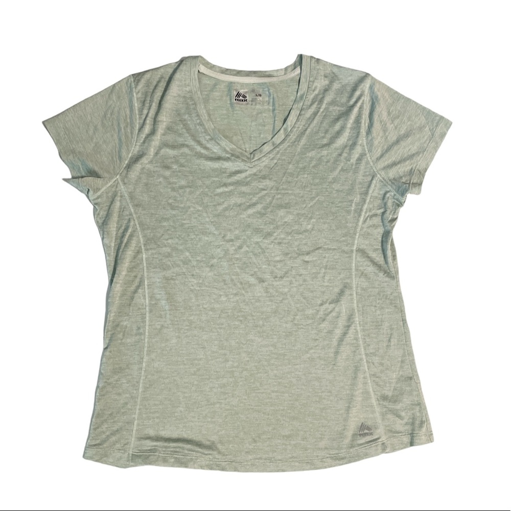 RBX Performance X-Dri Shirt Women's Short Sleeve V-Neck Athletic Sz L